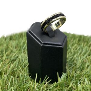 14 karaat gouden ring met paardenhaar model elegant2