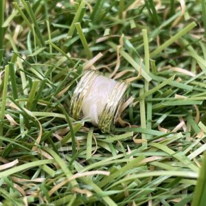 Aviiso 14 Karaat Gouden Kraal/Bead Subtiel met paardenhaar